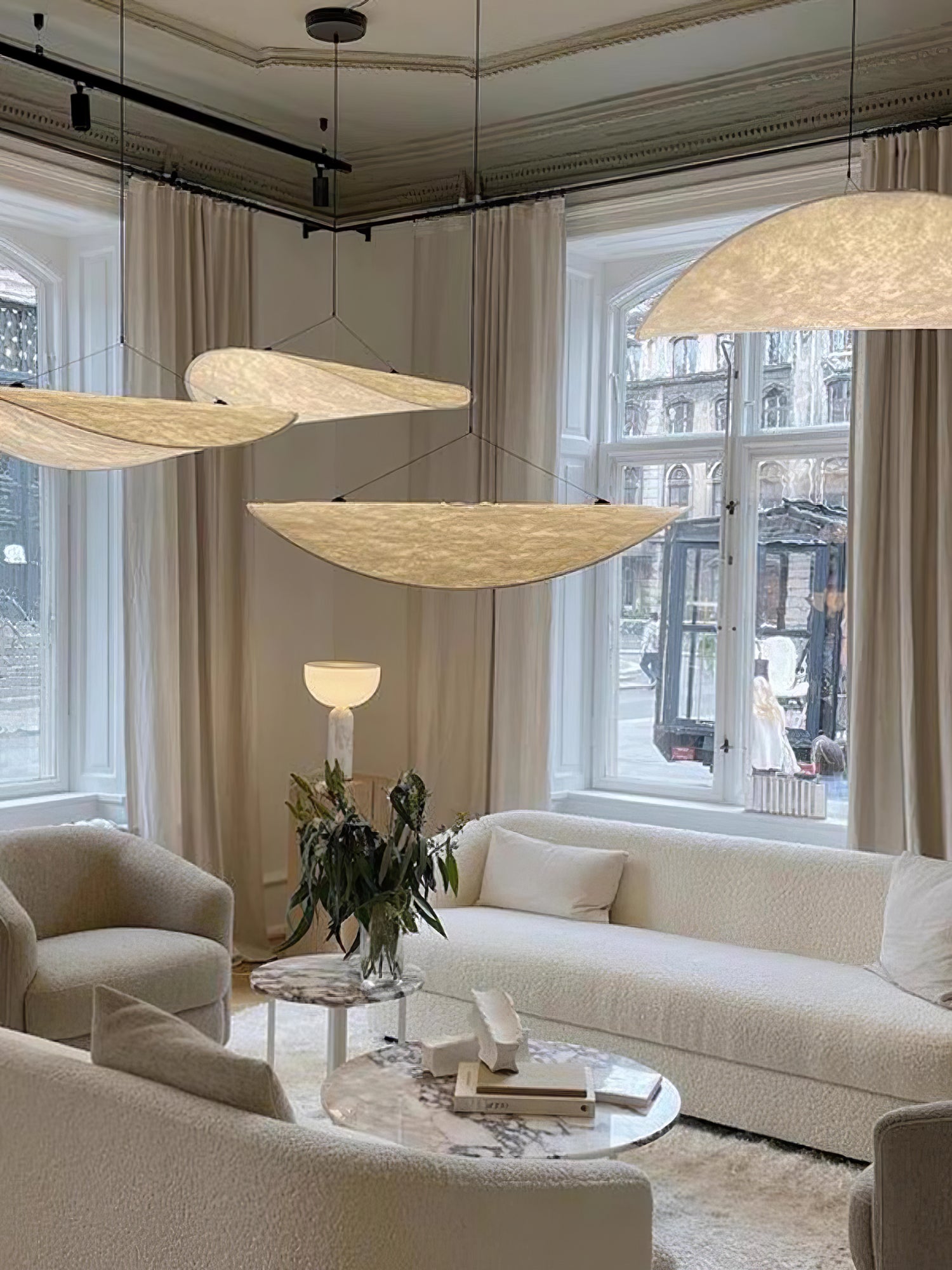 Sereca Hanglamp van Papier en Glasvezel