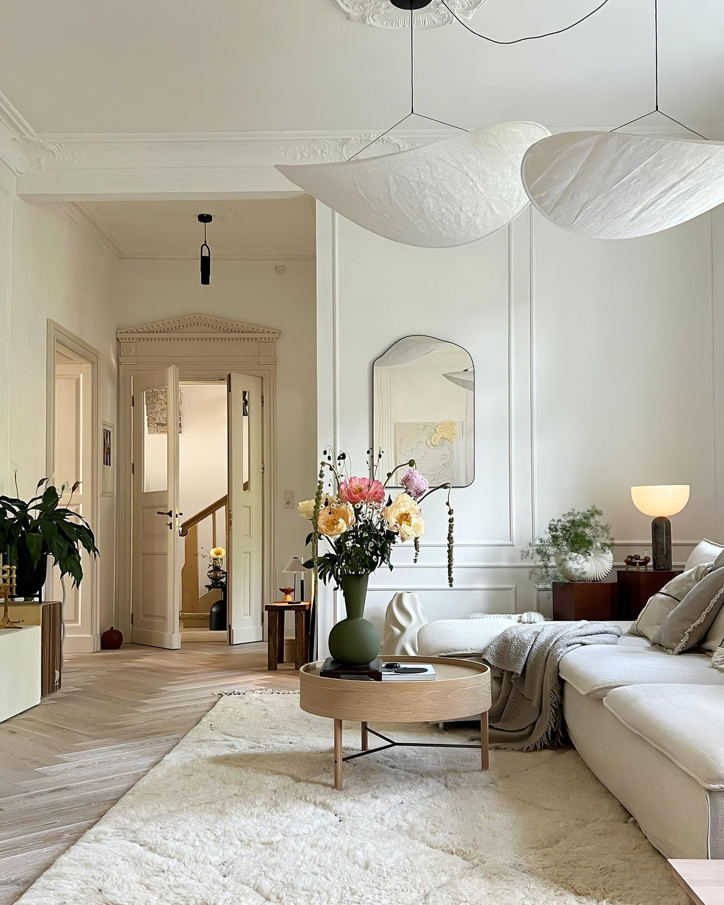 Sereca Hanglamp van Papier en Glasvezel