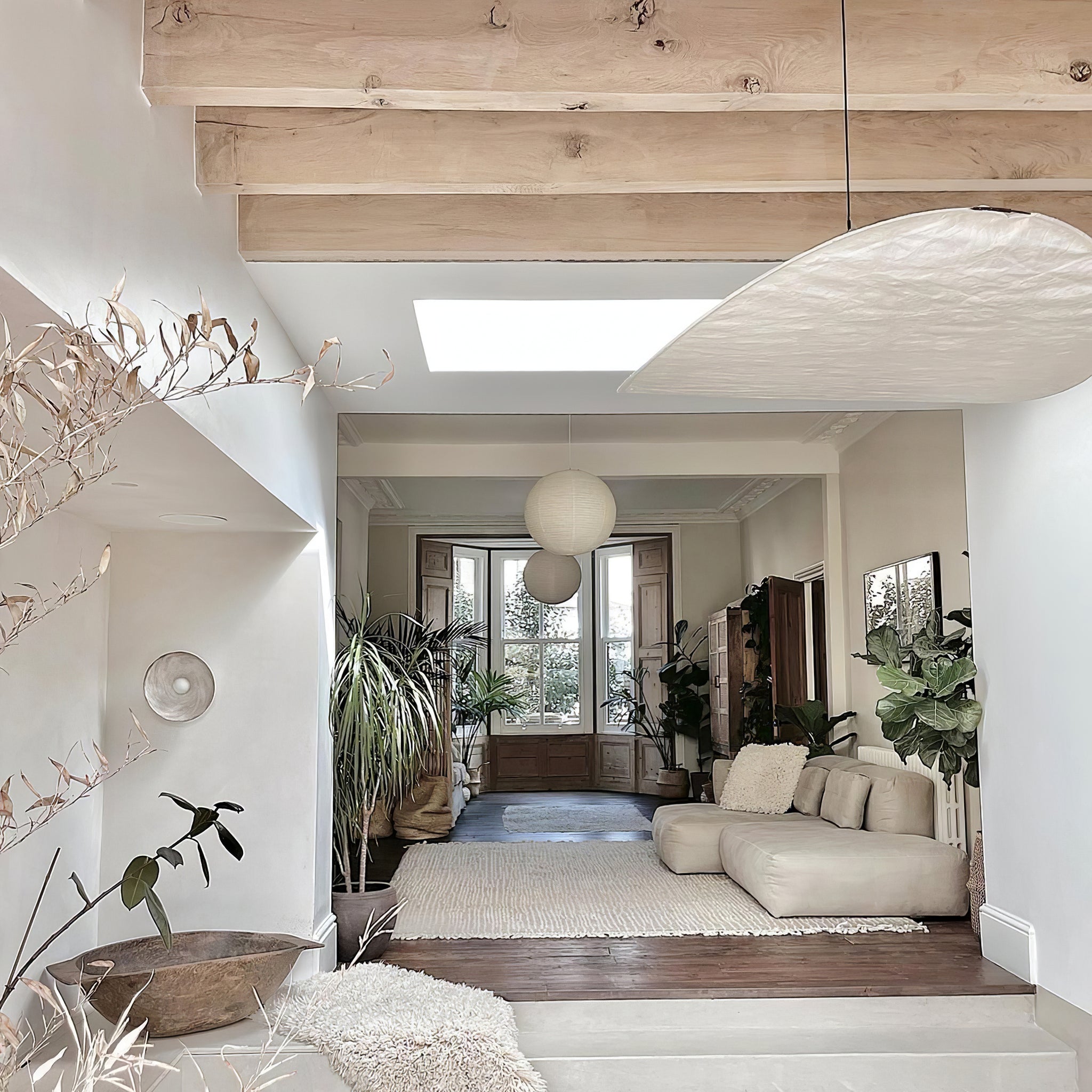Sereca Hanglamp van Papier en Glasvezel