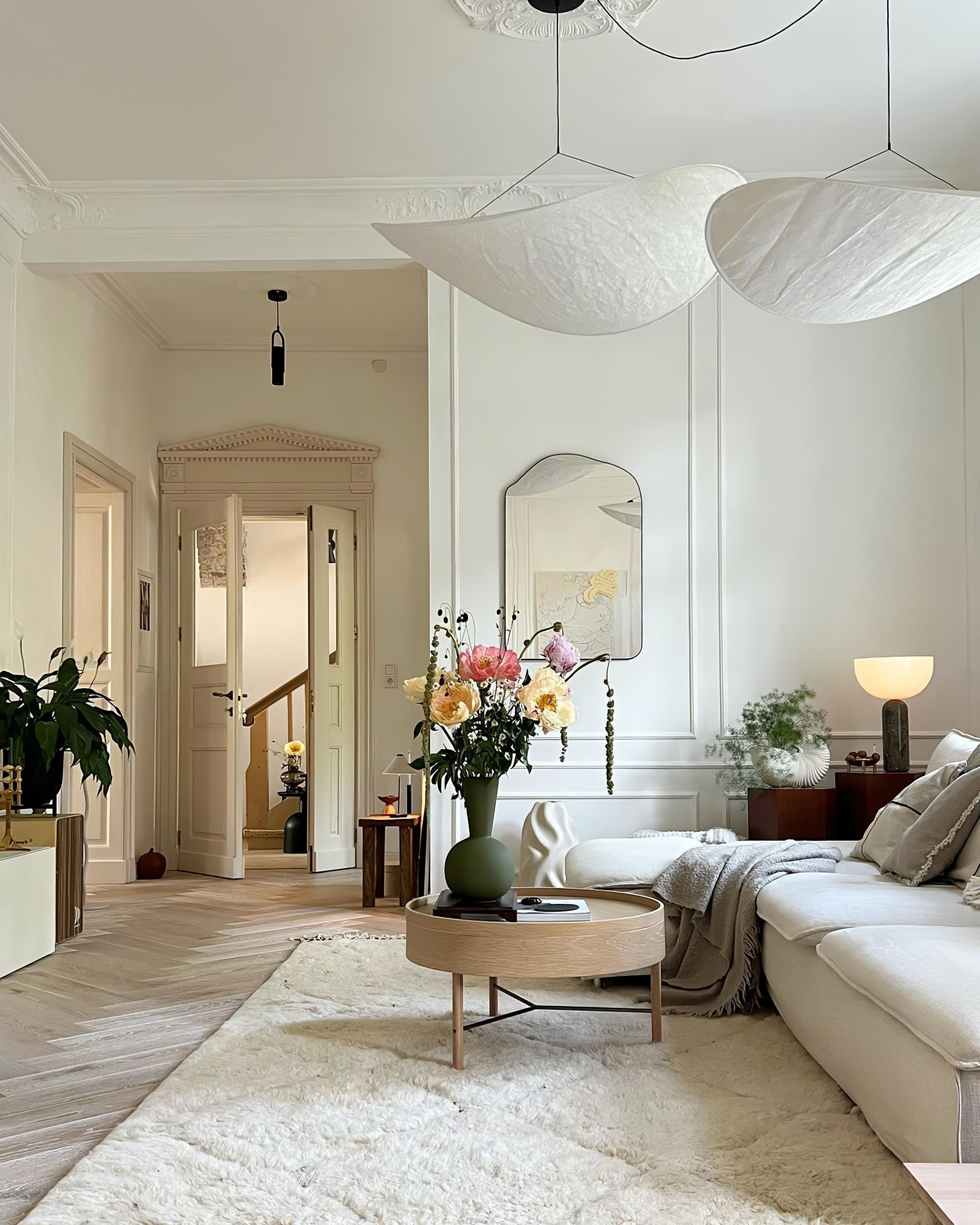 Sereca Hanglamp van Papier en Glasvezel