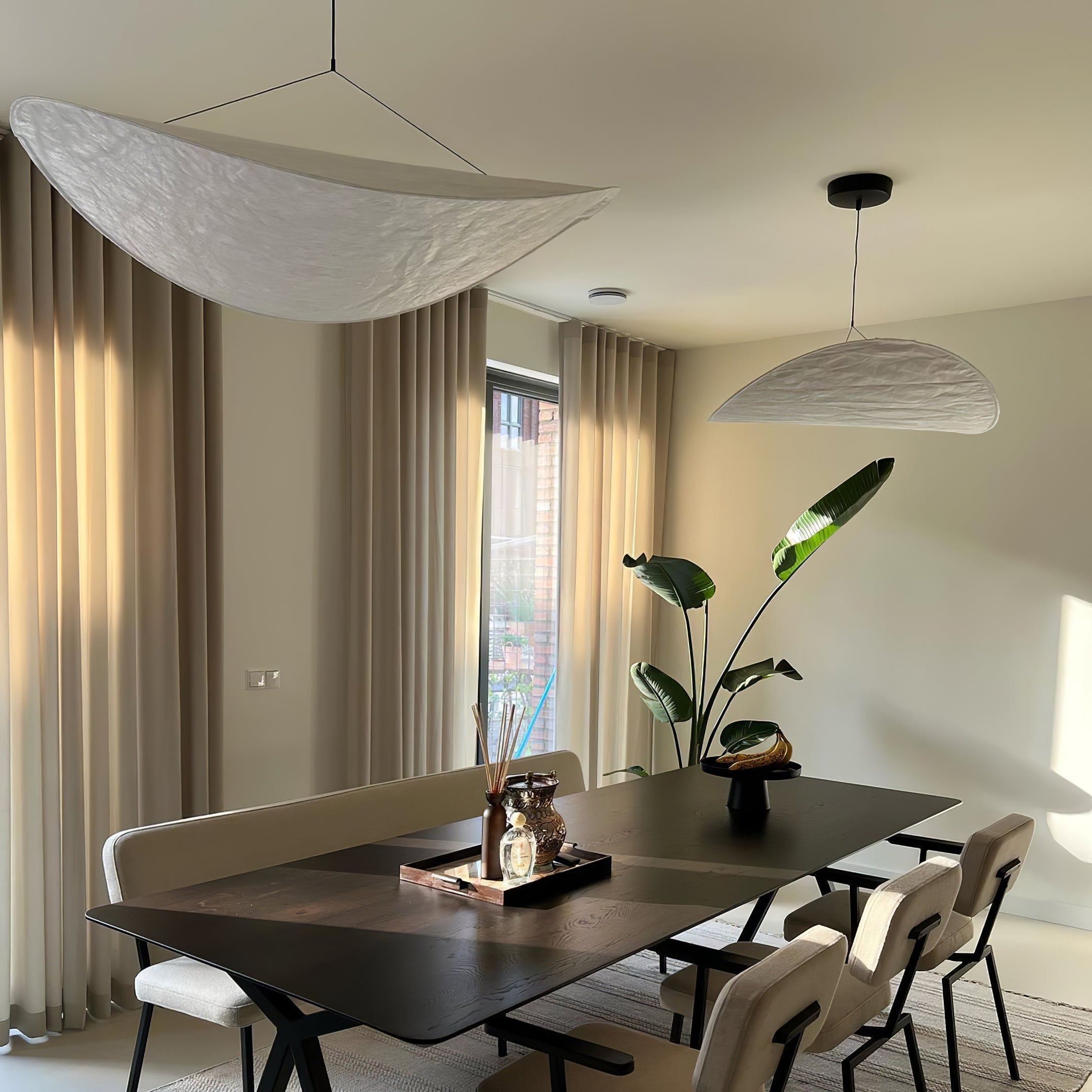 Sereca Hanglamp van Papier en Glasvezel
