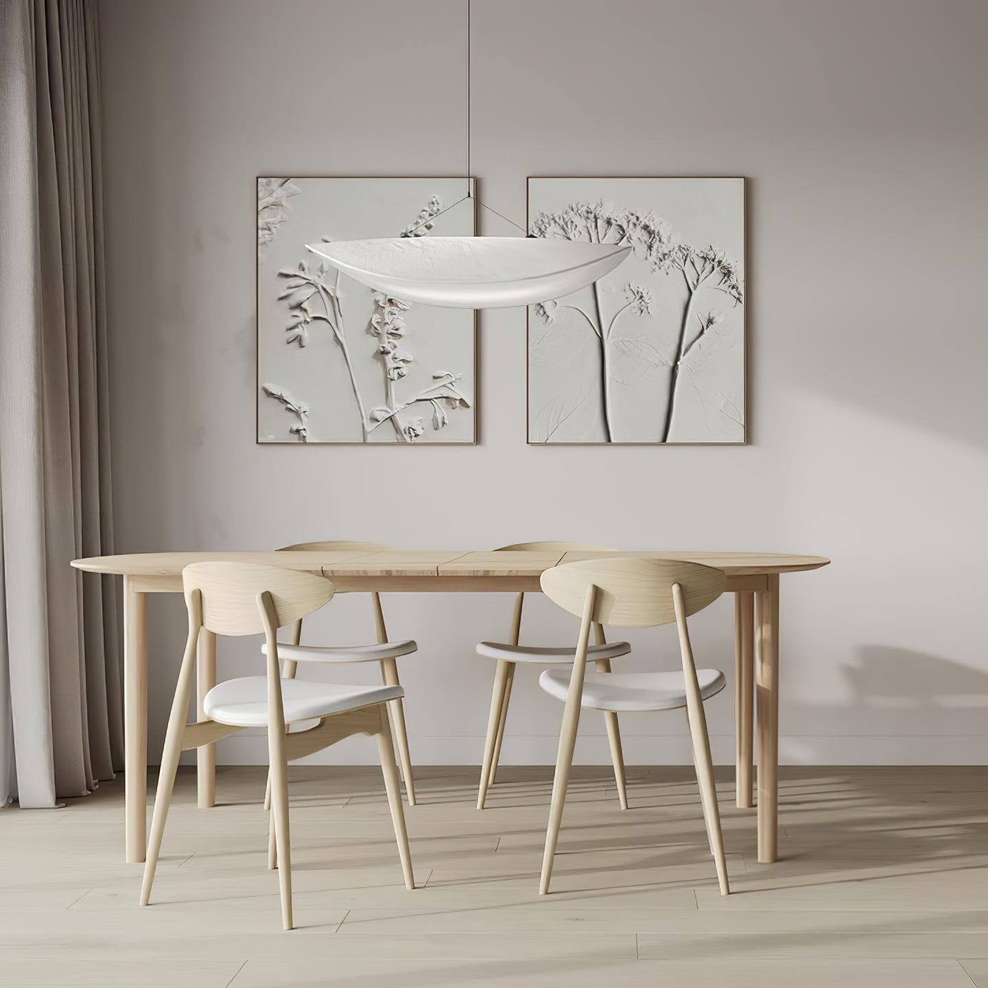 Sereca Hanglamp van Papier en Glasvezel