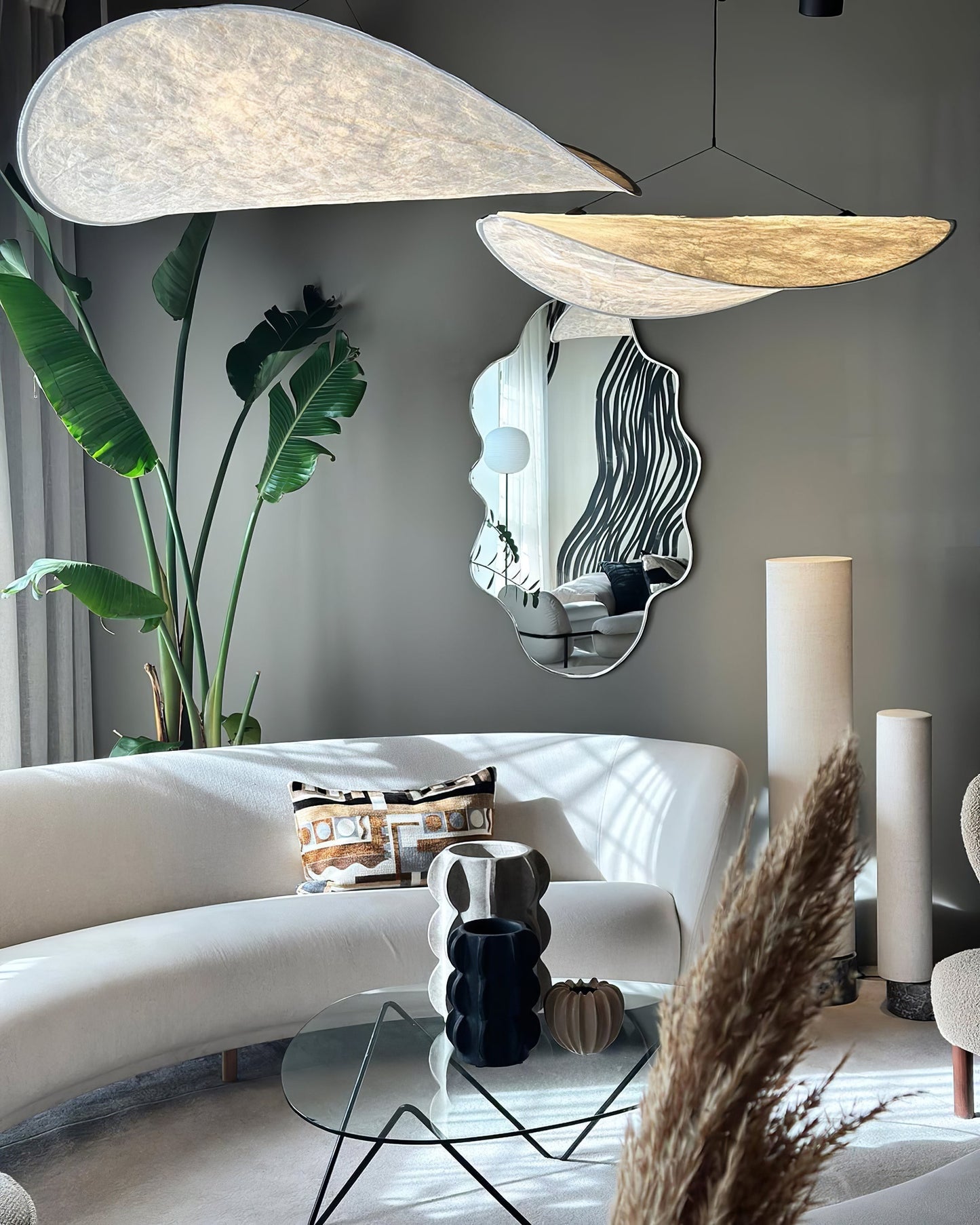 Sereca Hanglamp van Papier en Glasvezel