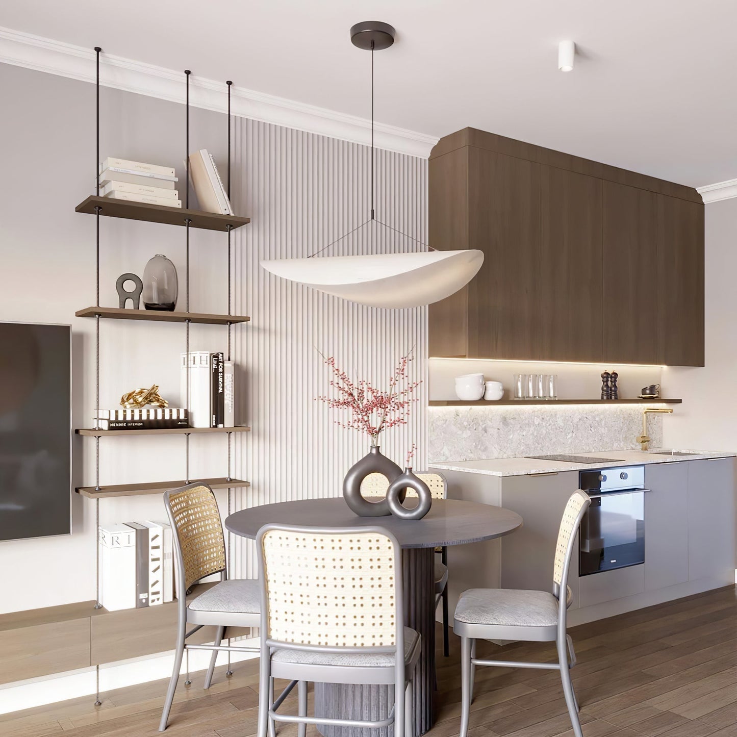 Sereca Hanglamp van Papier en Glasvezel