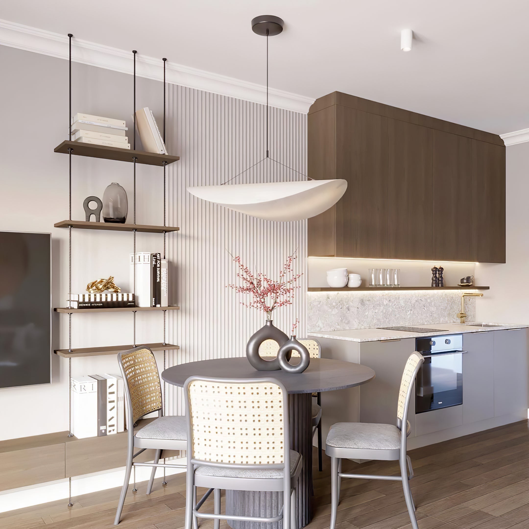 Sereca Hanglamp van Papier en Glasvezel