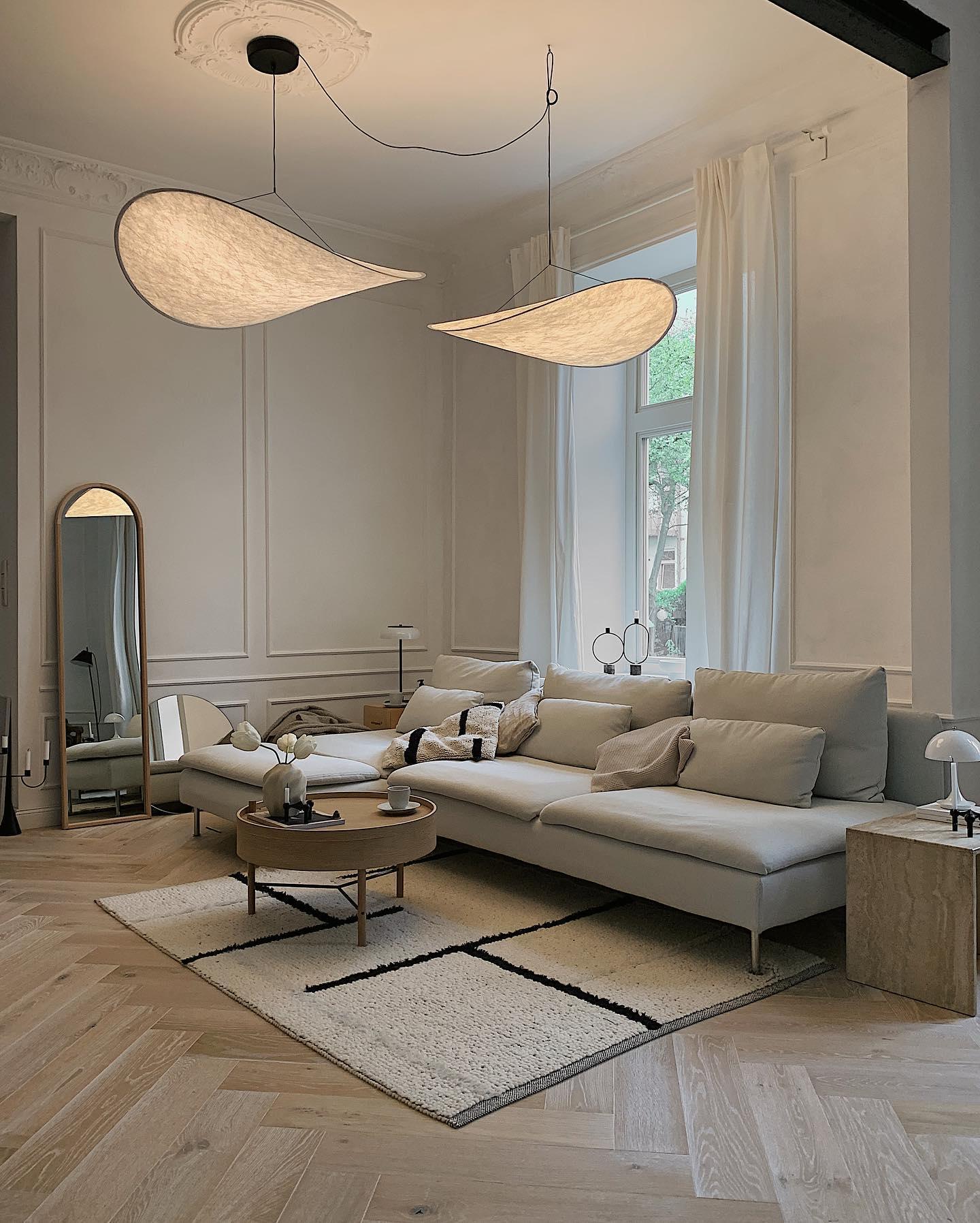 Sereca Hanglamp van Papier en Glasvezel