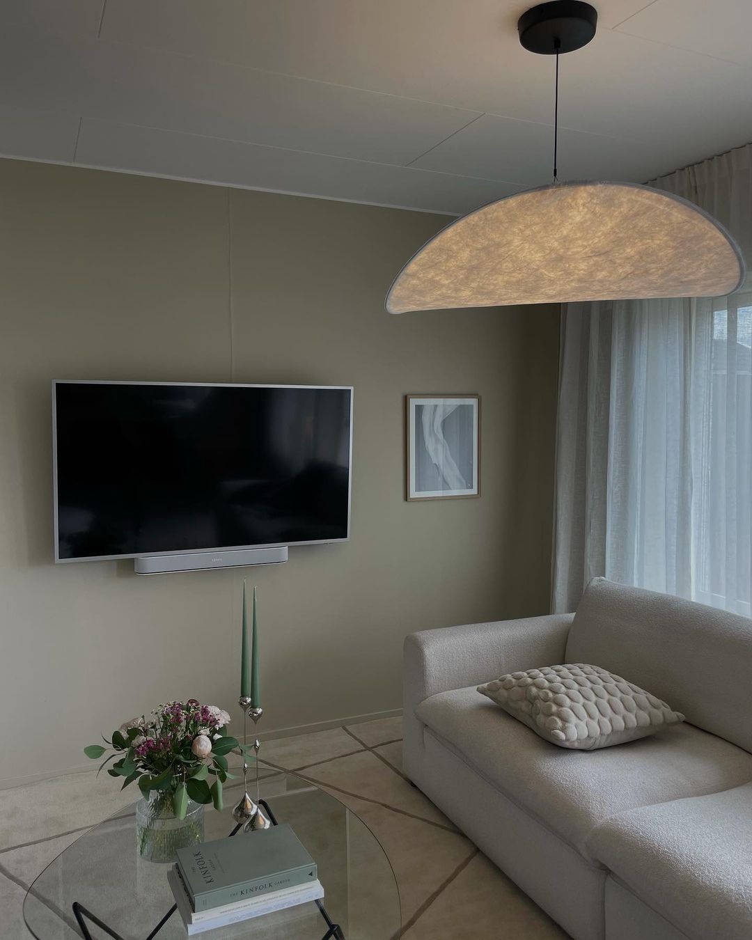 Sereca Hanglamp van Papier en Glasvezel