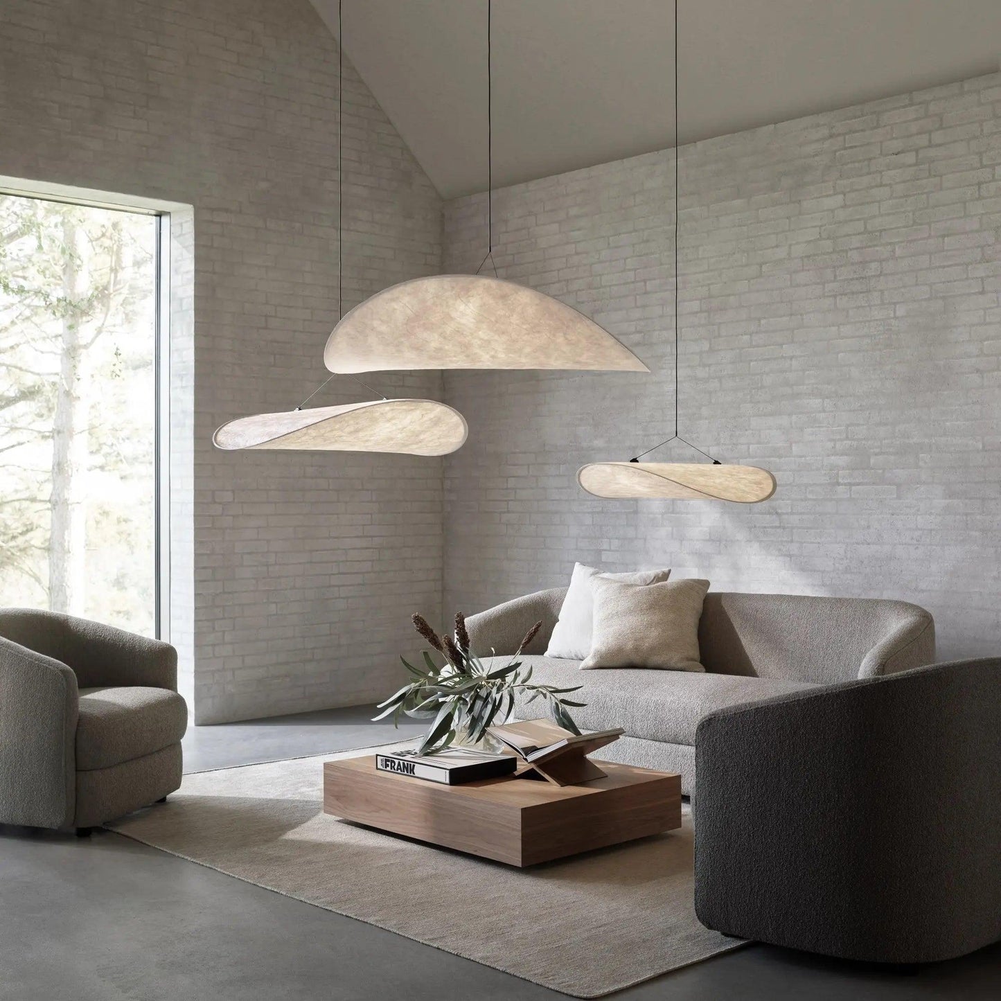 Sereca Hanglamp van Papier en Glasvezel