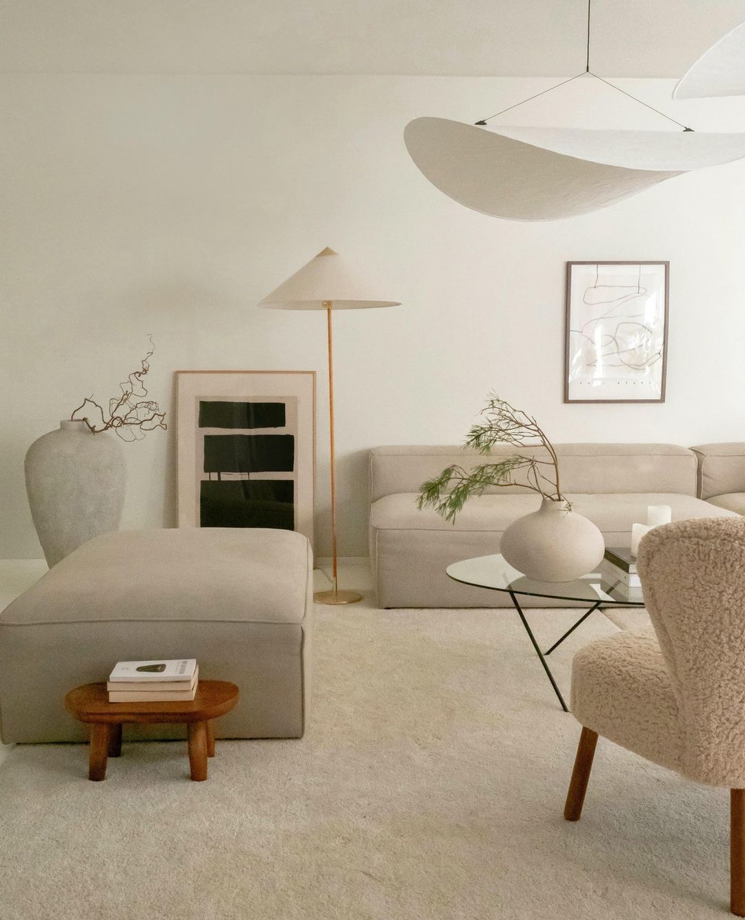 Sereca Hanglamp van Papier en Glasvezel