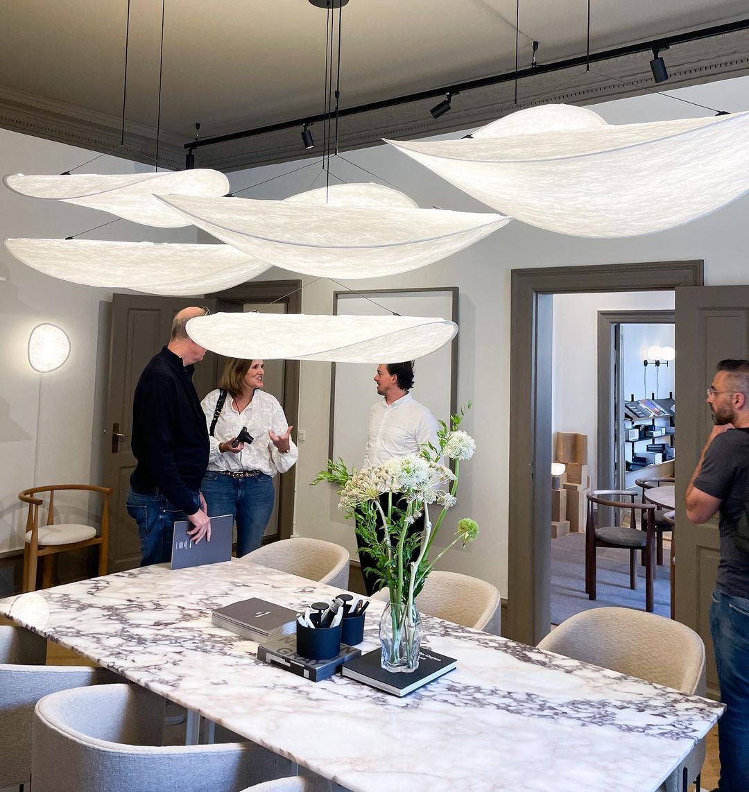 Sereca Hanglamp van Papier en Glasvezel