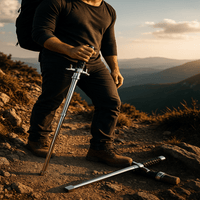 TerraGrip | Verstelbare en Duurzame Trekkingstok van Legering met Antislip Handvat