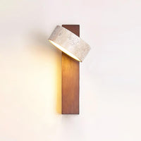 Jovan Wandlamp van Travertin & Hout