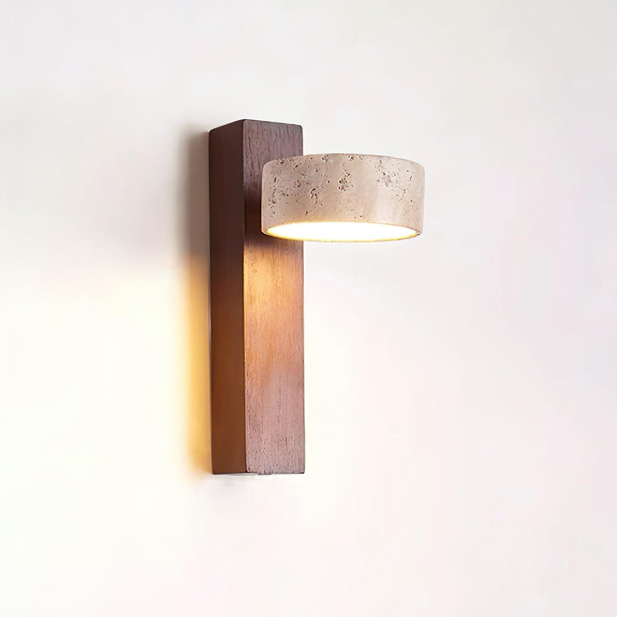 Jovan Wandlamp Travertine Hout