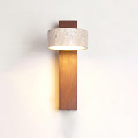 Jovan Wandlamp Travertine Hout