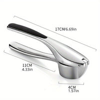 Minimalistische RVS Knoflookpers met Antislip Handvat