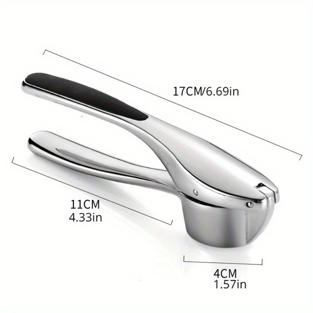 Minimalistische RVS Knoflookpers met Antislip Handvat