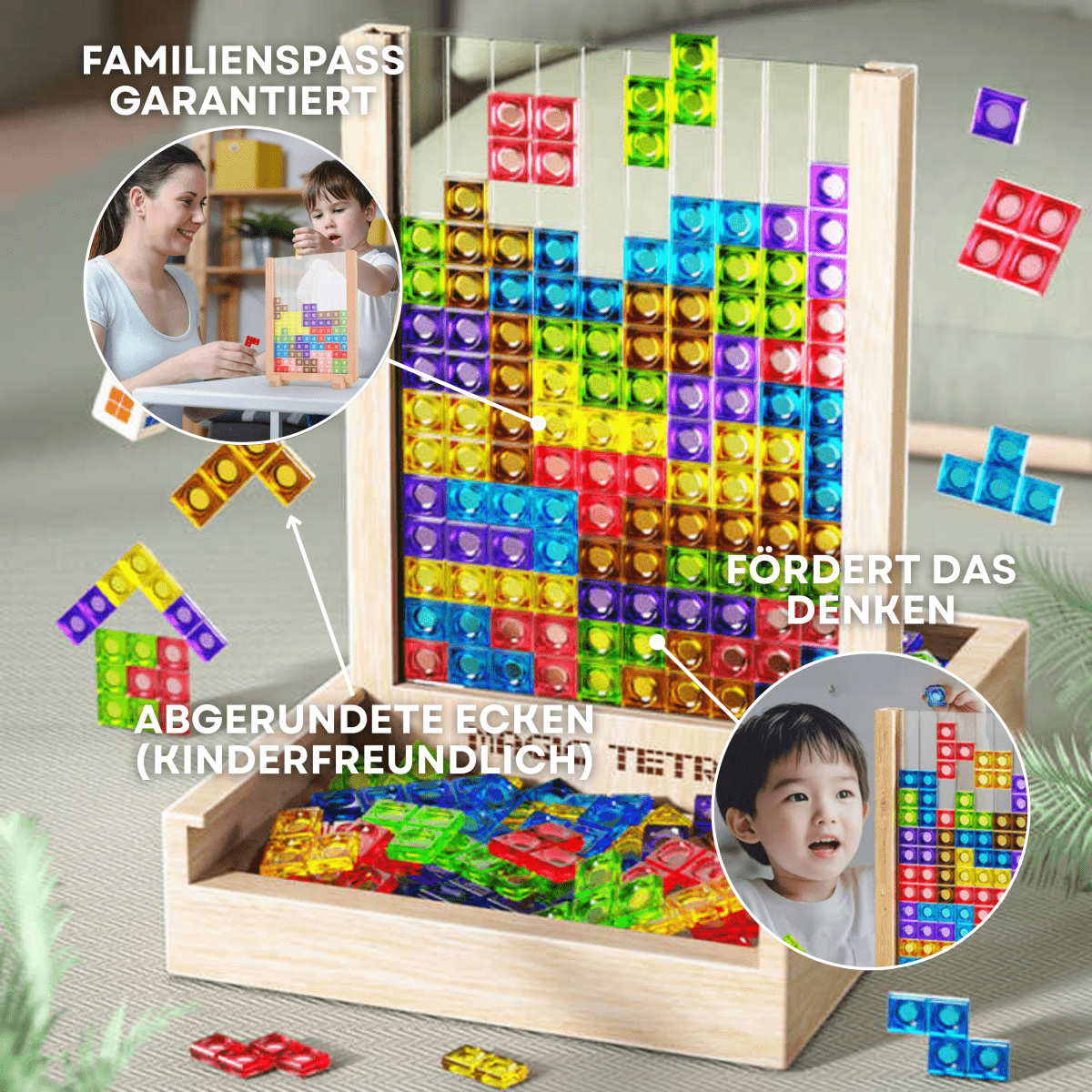 EcoBlock Tetris Bord – Duurzaam Tetris-puzzelspel voor het hele gezin