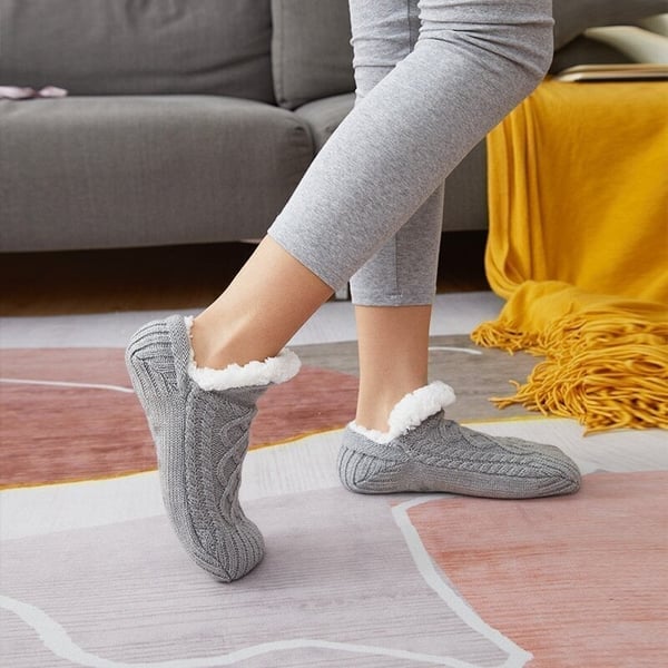 FluffySafe - Luxe Slippers met Antislip Zool