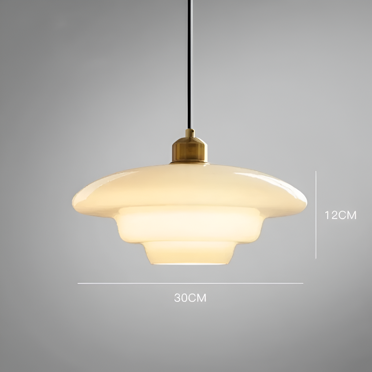 De Parel van Art Deco Glas Hanglamp
