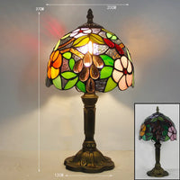 Skanto | Tiffany Bureau Lamp | LED E27 | Kleurvol Handgemaakt Glas
