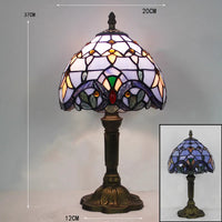 Skanto | Tiffany Bureau Lamp | LED E27 | Kleurvol Handgemaakt Glas
