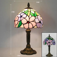 Skanto | Tiffany Bureau Lamp | LED E27 | Kleurvol Handgemaakt Glas