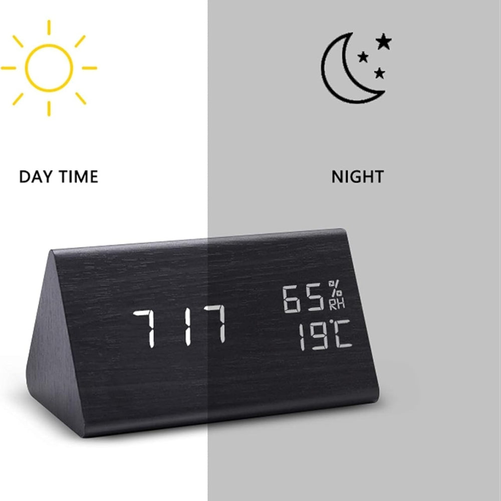 Elora Houten LED Alarmklok Digitale Weergave