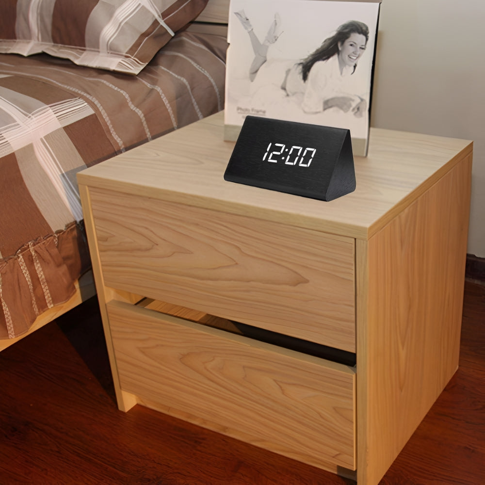 Elora Houten LED Alarmklok Digitale Weergave