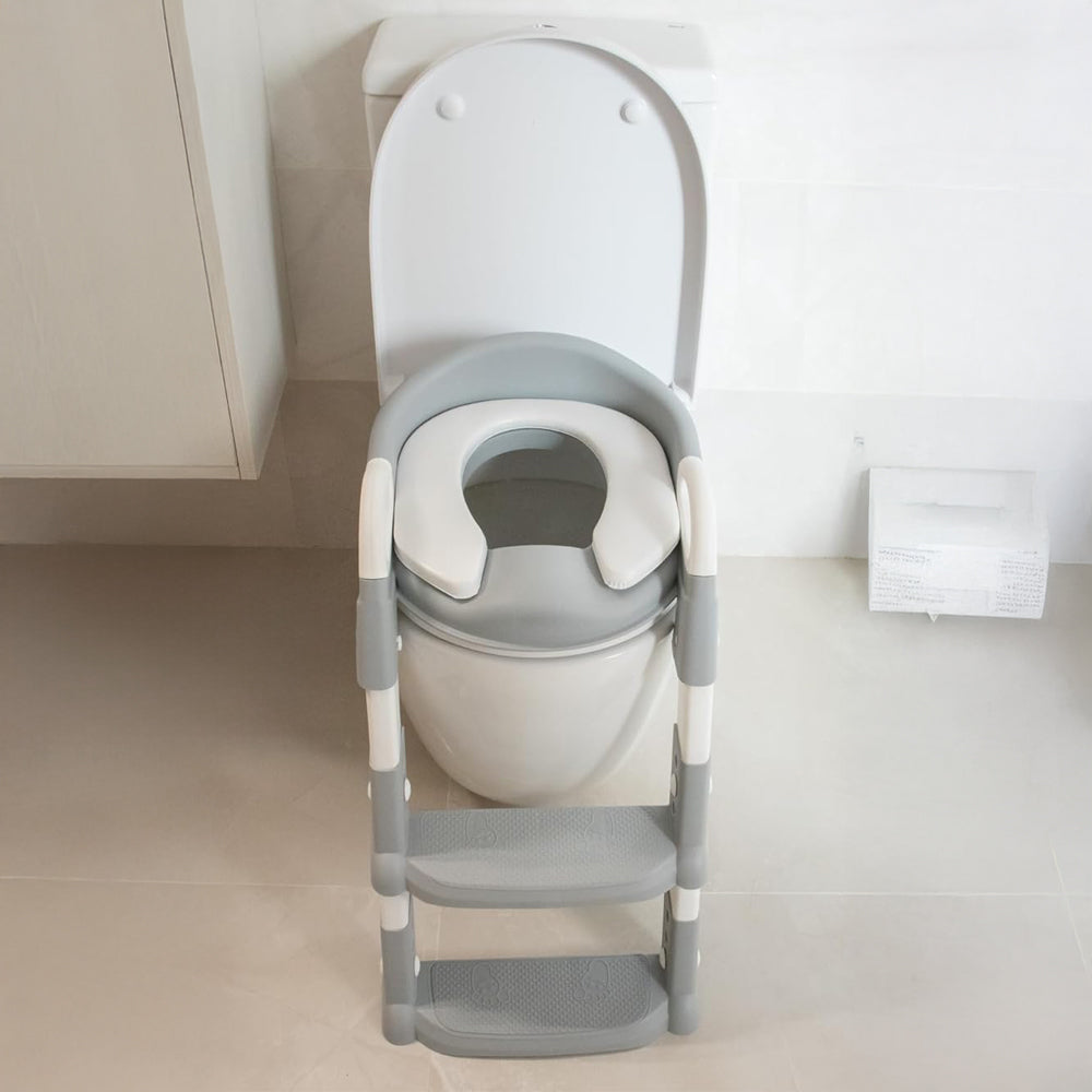 Toiletzitting voor kinderen met trap - veilige zindelijkheidstraining