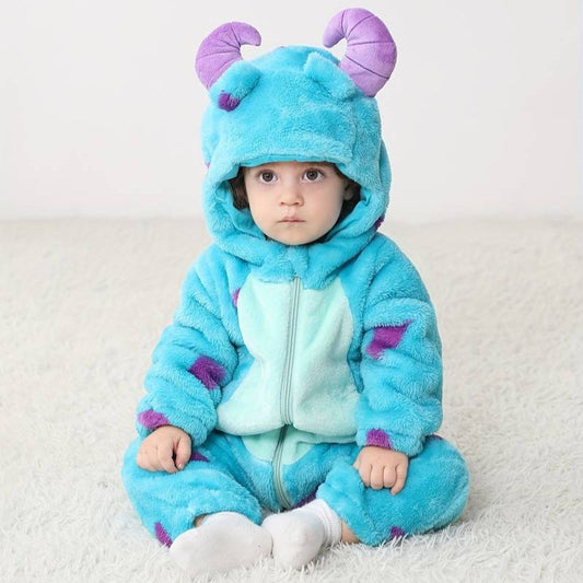 Peuter Jumpsuit Dierenthema Zachte Katoen Hypoallergene Fleece