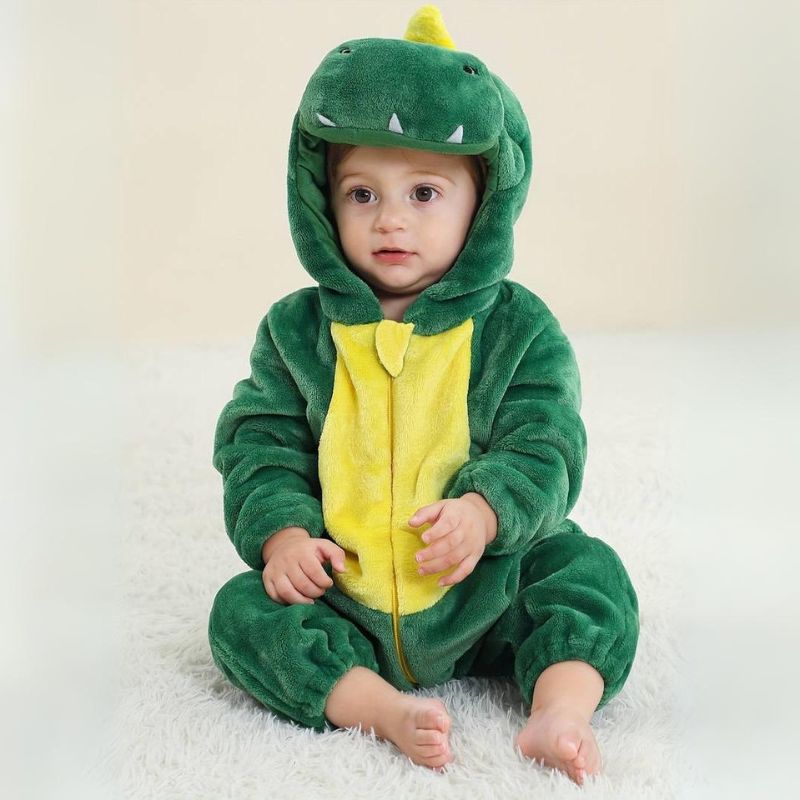 Peuter Jumpsuit Dierenthema Zachte Katoen Hypoallergene Fleece