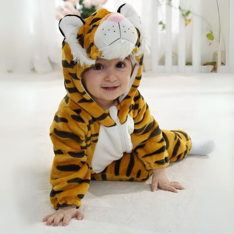 Peuter Jumpsuit Dierenthema Zachte Katoen Hypoallergene Fleece