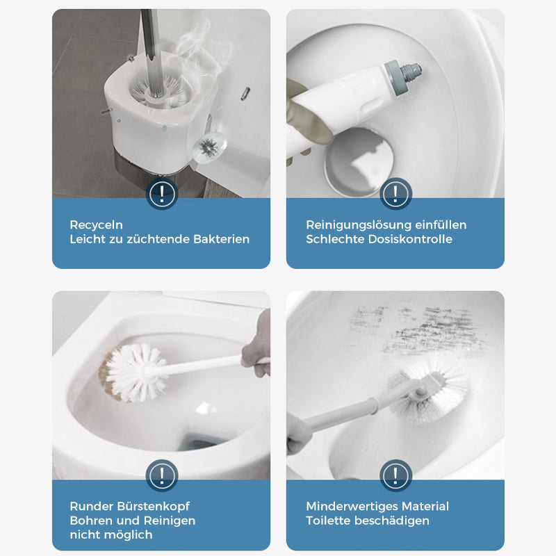 Wegwerp Toiletborstel | Antibacterieel | Hygiënische Sponskoppen | CleanClick