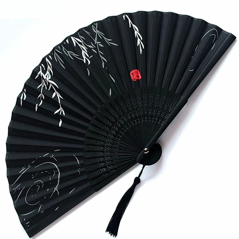 Traditionele Japanse Stijl Bloemen Handventilator