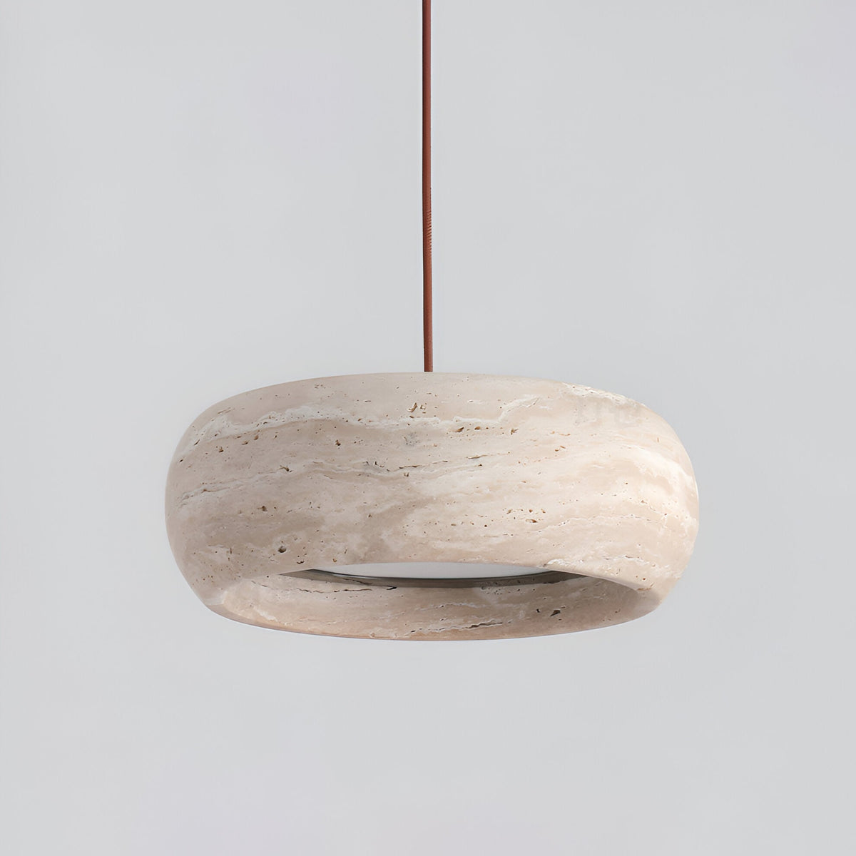Wabi Sabi Stijl Travertijn Steen Hanglamp