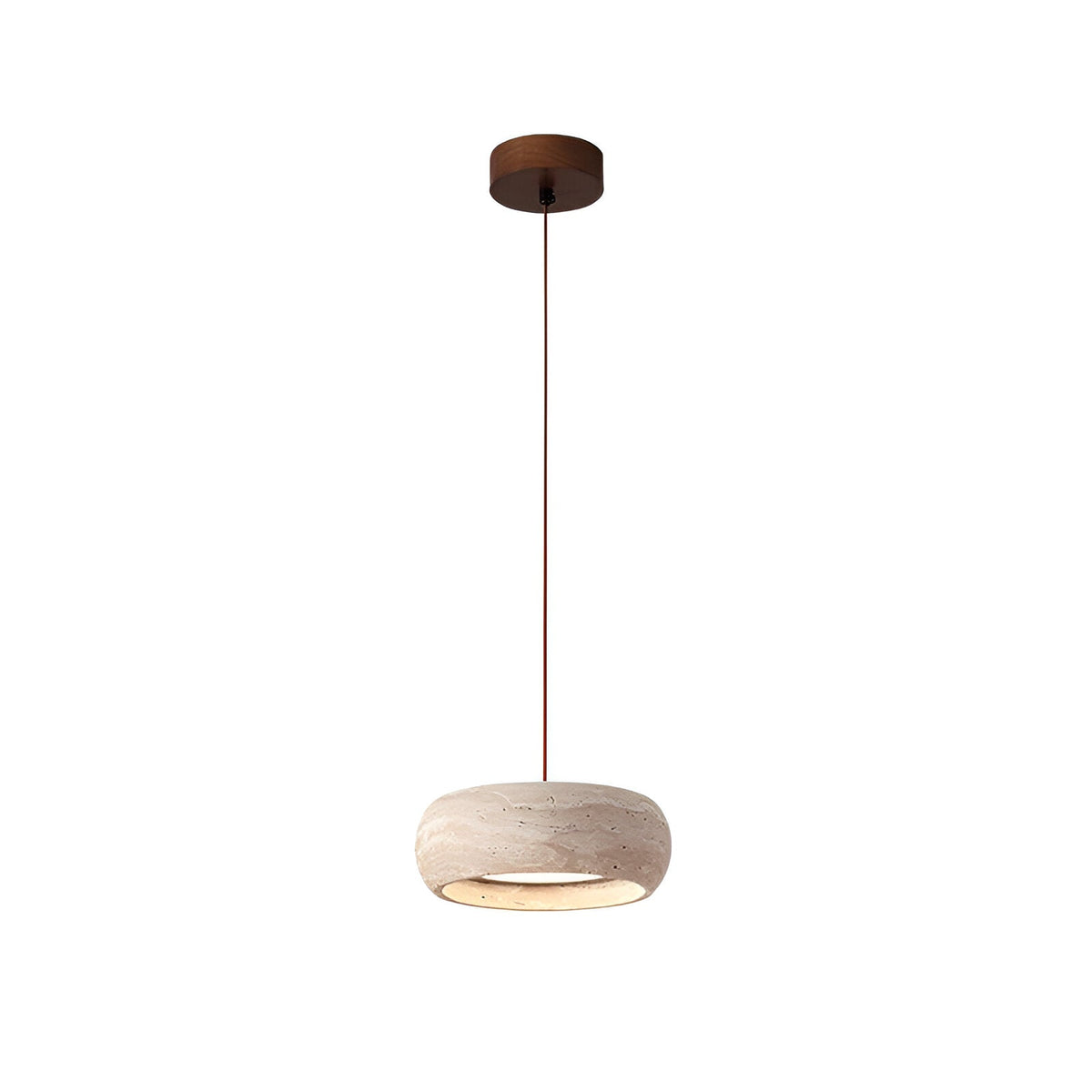 Wabi Sabi Stijl Travertijn Steen Hanglamp