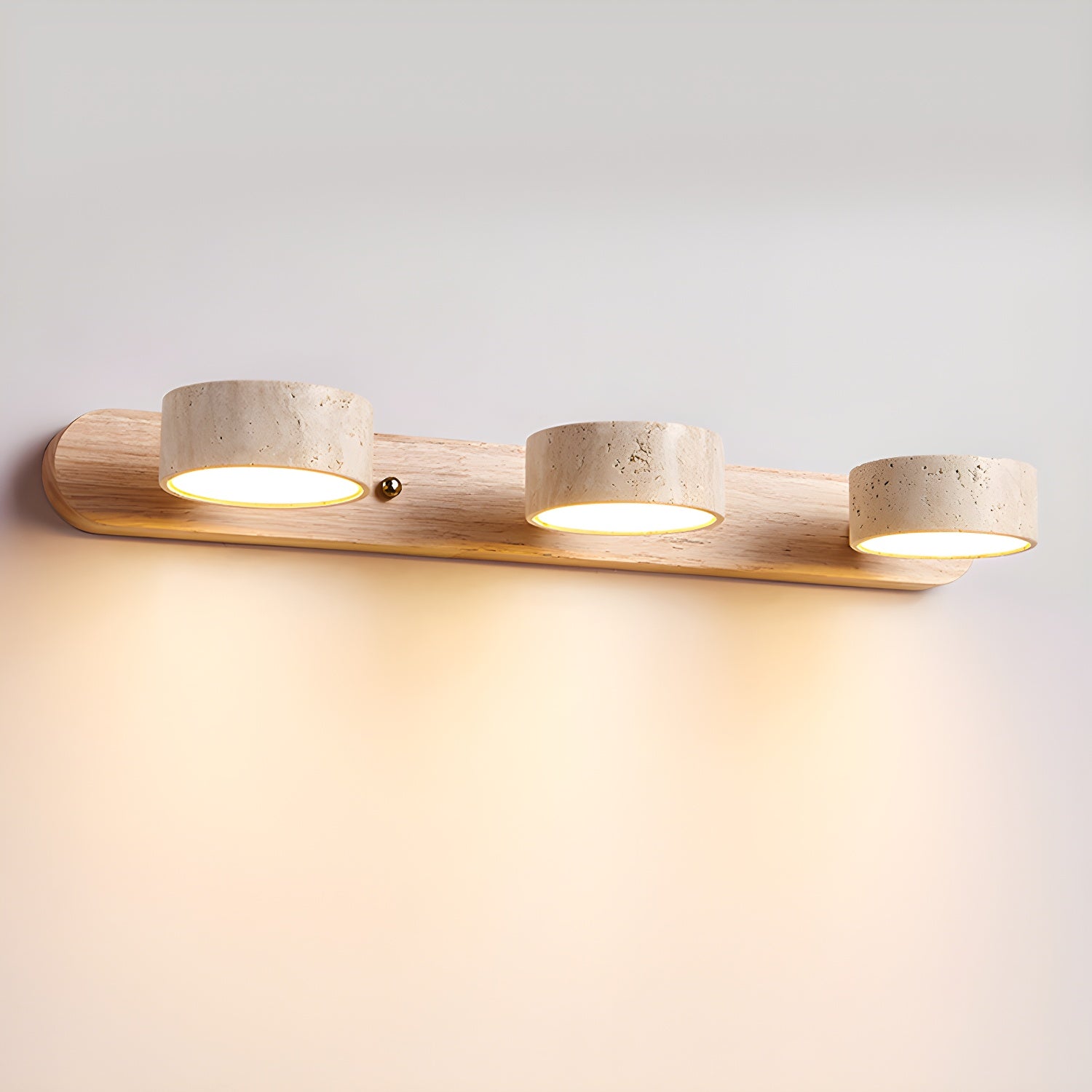Tuelo Wandlamp Binnen in Neutraal Travertin