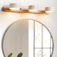 Voloreth Minimalistische Wandlamp in Travertin