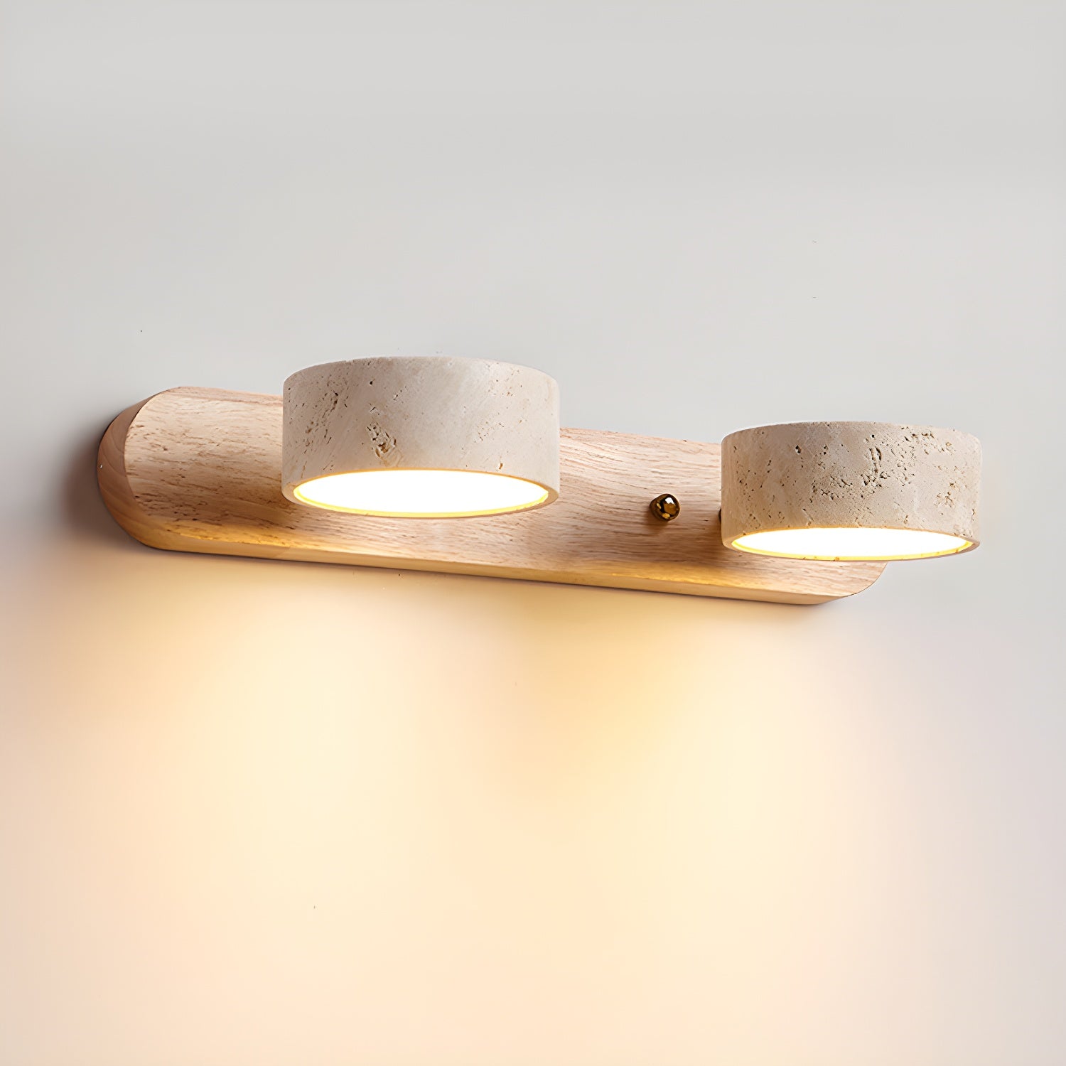 Tuelo Wandlamp Binnen in Neutraal Travertin