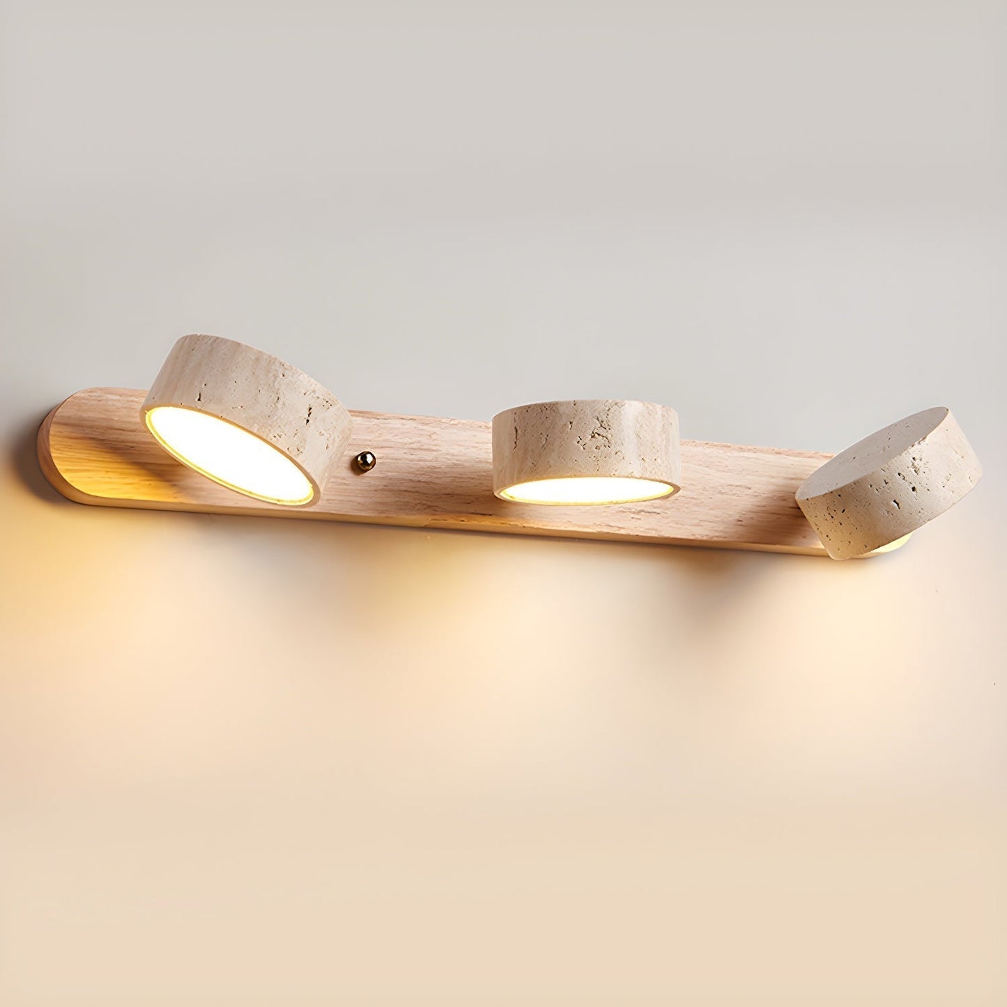 Tuelo Wandlamp Binnen in Neutraal Travertin