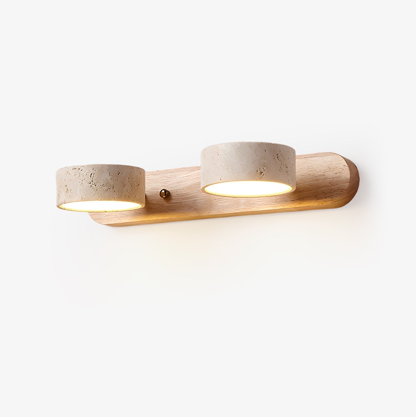 Tuelo Wandlamp Binnen in Neutraal Travertin