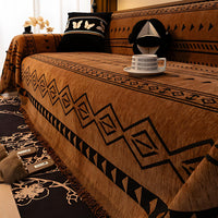 Tribal Geometrische Chenille Sofa Cover