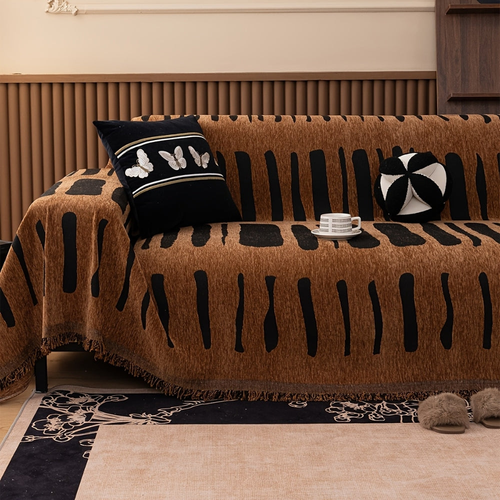 Tribal Geometrische Chenille Sofa Cover