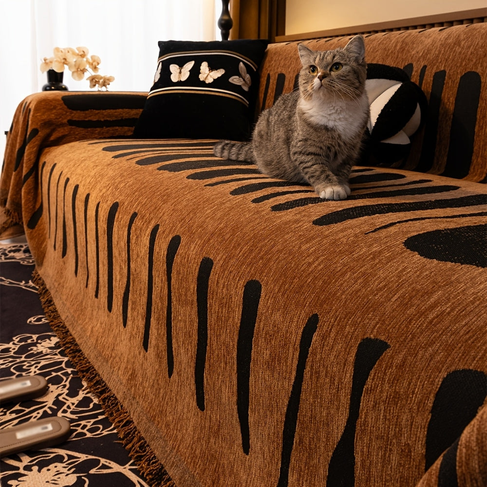 Tribal Geometrische Chenille Sofa Cover