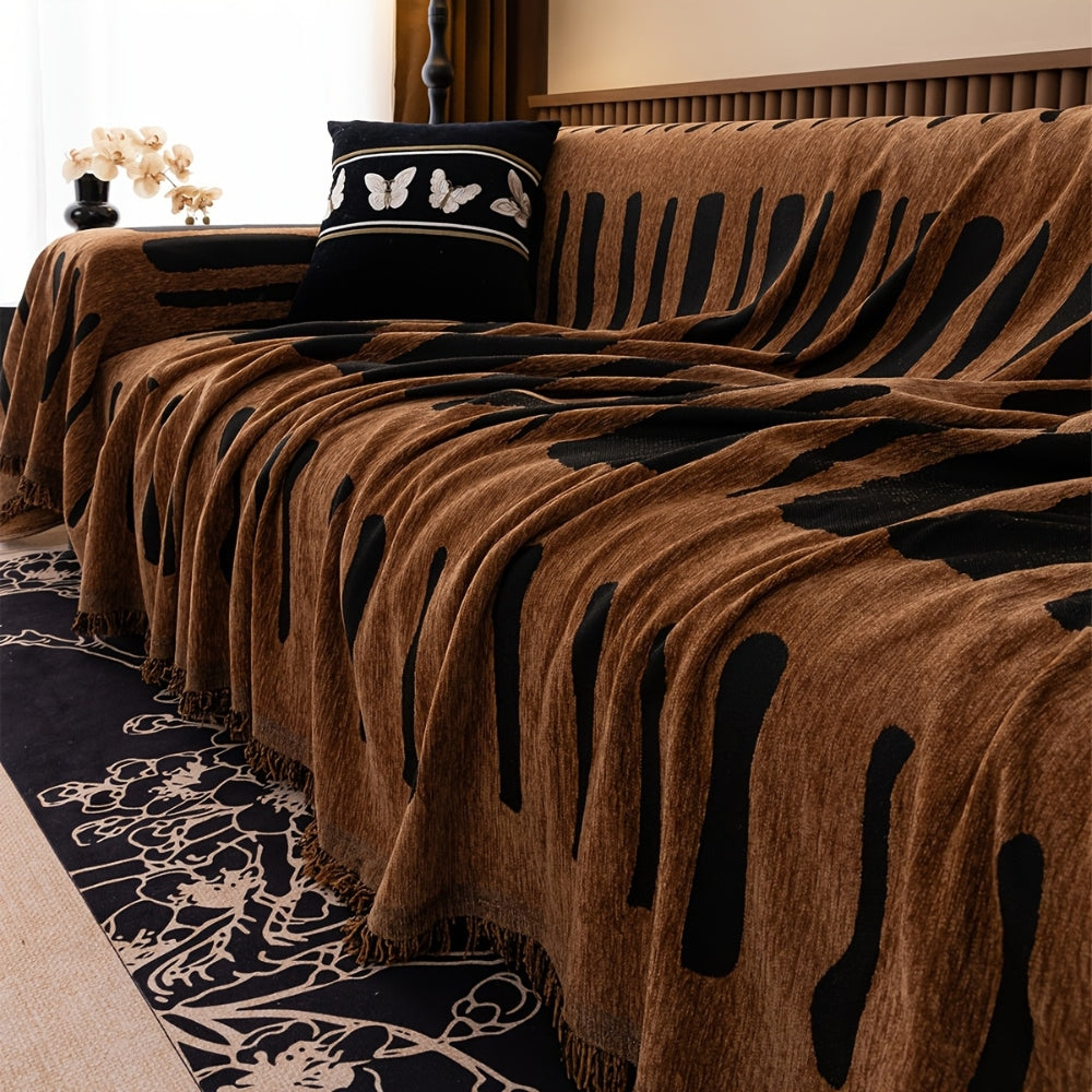 Tribal Geometrische Chenille Sofa Cover