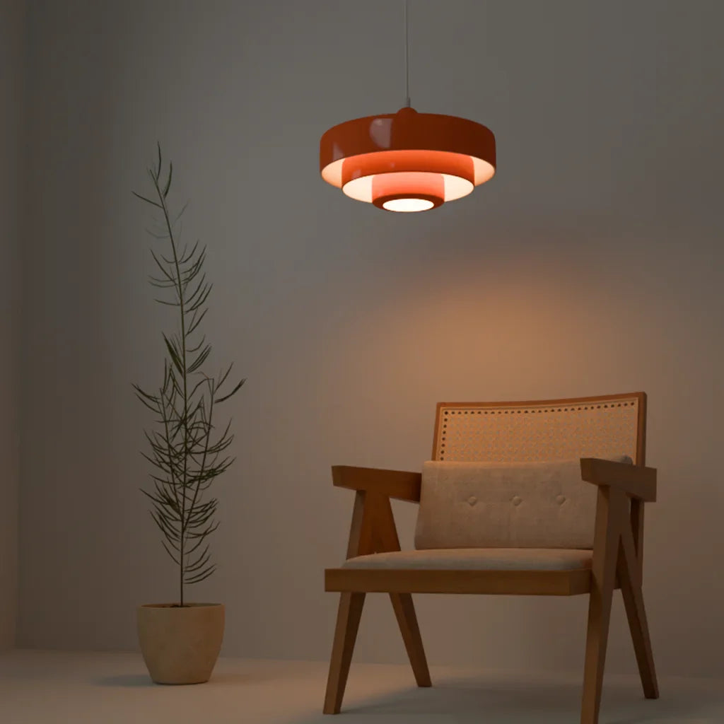 Hind Drievoudige Laag Schijf Macaron Hanglamp