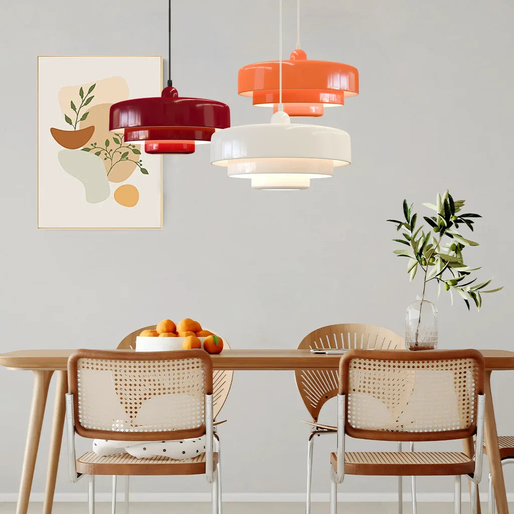 Hind Drievoudige Laag Schijf Macaron Hanglamp
