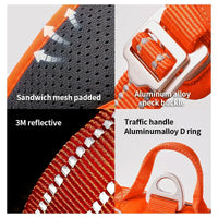 AstraPaw Nylon Harnas Voor Honden Met Reflecterende Bandjes, No-Pull, Voor Alle Maten