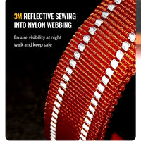 AstraPaw Nylon Harnas Voor Honden Met Reflecterende Bandjes, No-Pull, Voor Alle Maten