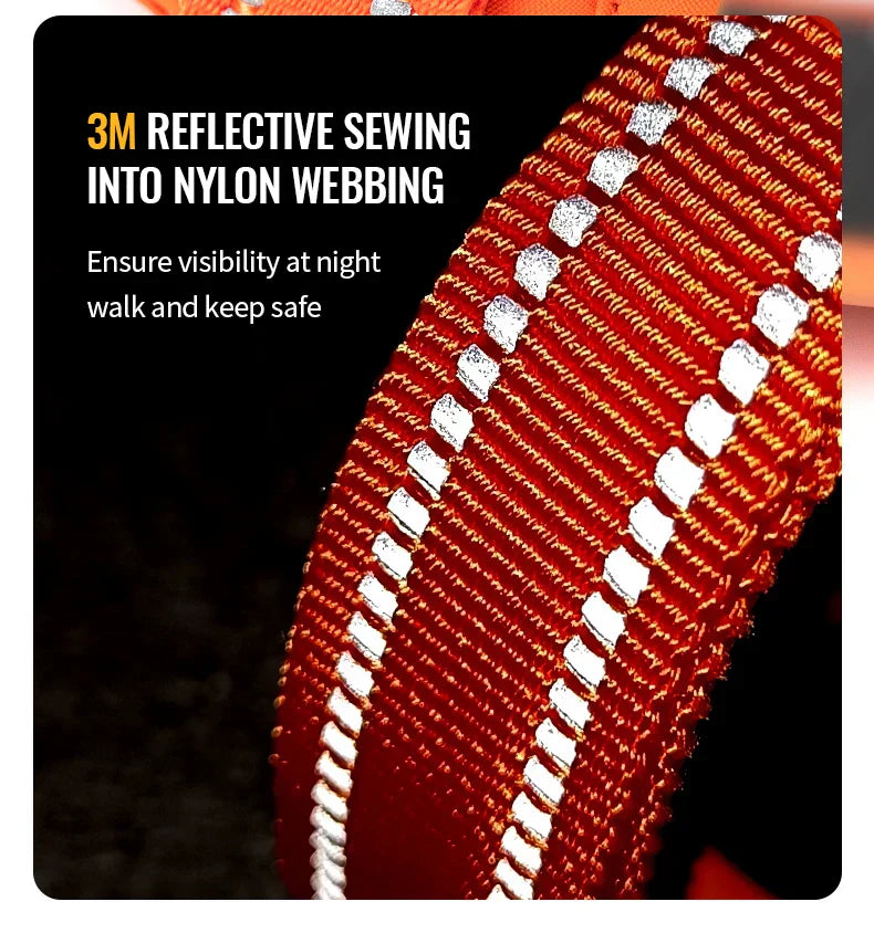 AstraPaw Nylon Harnas Voor Honden Met Reflecterende Bandjes, No-Pull, Voor Alle Maten